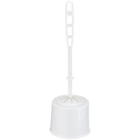 Миниатюра: Ерш для туалета на подставке пласт. 125*125*375мм Блеск Эконом белый