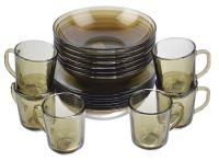 Миниатюра: Набор столовый 19пр стекло BASILICO Дымка
