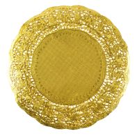 Миниатюра: Салфетка кондитерская ажурная набор 8шт 24см золото