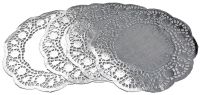 Миниатюра: Салфетка кондитерская ажурная набор 8шт 24см серебро