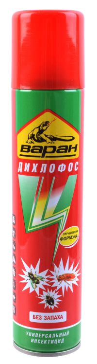 Миниатюра: Дихлофос 190мл универс. б/запаха Варан (24)