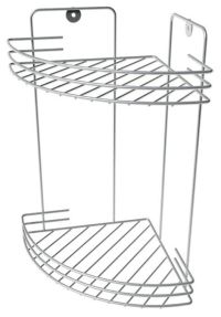 Миниатюра: Полка угловая 2-х секц 19*19*30см хром (12)
