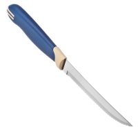 Миниатюра: Нож кухонный нерж. 12,7см (для мяса), пласт. синяя ручка Tramontina Multicolor 23500/215 @