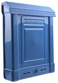 Миниатюра: Ящик почтовый пласт. с замком Почта синий