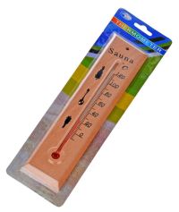 Миниатюра: Термометр для бани и сауны дер. 22см, макс. температура +120°С