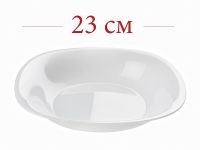 Миниатюра: Тарелка суповая 19см стеклокерамика Нью Карин белая