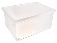 Миниатюра: Контейнер пласт. 50л (530*370*300мм), пласт. крышка IDEA прозрачный (5)