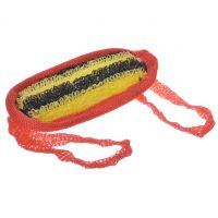 Миниатюра: Мочалка 30*13см с поролоном овал М19 цвет микс