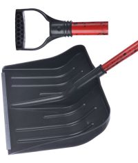 Миниатюра: Лопата для снега пласт. 530*460мм, мет. черенок пленка ручка Олимпия-1@