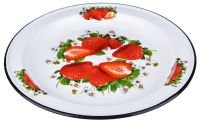 Миниатюра: Блюдо эм. 3л деколь на дне Клубника садовая
