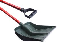 Миниатюра: Лопата для снега пласт. 380*460мм, мет. черенок пленка ручка Олимпия-2@