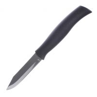 Миниатюра: Нож кухонный нерж. 8см (овощной), пласт. черная ручка Tramontina Athus 23080/003@