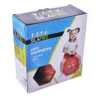 Миниатюра: Мяч-попрыгун с ручками ПВХ 50см 400гр 6цв SILAPRO