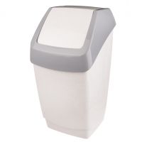 Миниатюра: Контейнер для мусора пласт. 25л (300*280*550мм), плавающая крышка ХАПС мрамор
