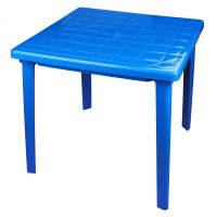 Миниатюра: Стол пласт. 800*800*740мм квадратный синий (1)