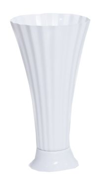 Миниатюра: Ваза для цветов под срезку пласт. d215мм h405мм, белый