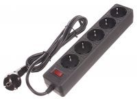 Миниатюра: Фильтр сетевой SMARTBUY One 2200ВТ 5 розеток 1,8 метра  черный