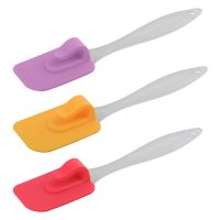 Миниатюра: Лопатка кулинарная силикон 19*4,5см, крючок-держатель, пласт. ручка AN80-90 цвет микс
