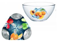 Миниатюра: Набор салатников 3пр стекло Фрукты со льдом (4)