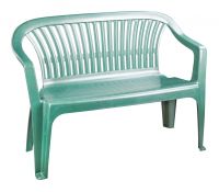 Миниатюра: Скамейка со спинкой пласт. 1150*600*810мм Престиж темно-зеленая (2)