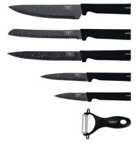 Миниатюра: Набор ножей 6пр с анибактер. покрытием ручки прорезиненные
