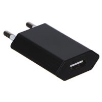 Миниатюра: Зарядное устройство пласт., 1*USB 220В 1А, 2 цвета