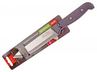 Миниатюра: Нож кухонный нерж. 16,5см (28,5см с ручкой), большой пласт. ручка Классик