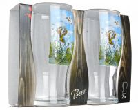 Миниатюра: Набор бокалов для пива 2шт 580мл Охота-Рыбалка