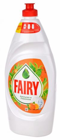 Миниатюра: Средство для мытья посуды 900мл FAIRY plus oxi Апельсин и лимонник
