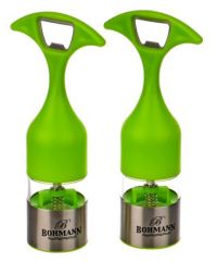 Миниатюра: Набор для специй 2пр (мельницы-перцемолки), керам. механизм, крышки-открывашки Bohmann