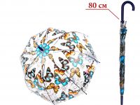 Миниатюра: Зонт d80см полуавтомат. Бал бабочек