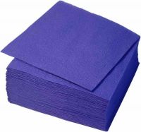 Миниатюра: Салфетки бумажные 24*24см 100шт интенсив синие (16)@