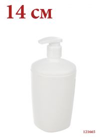 Миниатюра: Диспенсер для жидкого мыла пласт. 0,37л, BEROSSI Снежно-белый