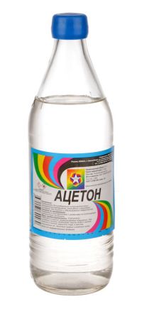 Миниатюра: Ацетон 0,5л ст. бутылка