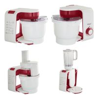 Миниатюра: УЦЕНКА Комбайн кухонный эл. 800Вт (блендер, миксер, измельчитель) белый с бордовым ПОЖЕЛТЕЛ ПЛАСТИК