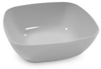 Миниатюра: Тарелка глубокая пласт. 16*16*5,5см Квадро серая