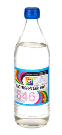 Миниатюра: Растворитель 646 0,5л, ст. бутылка