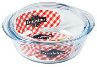 Миниатюра: Кастрюля для СВЧ стекло 2,1л (24*10*20см), с крышкой O Cuisine