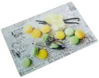 Миниатюра: Доска разделочная 20*30см стекло Ванильный макаронс