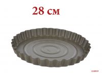 Миниатюра: Форма для пирога углеродистая сталь 28*4см а/п гранитная крошка "Gravell"