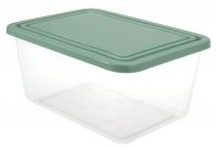 Миниатюра: Контейнер пласт. 4л (250*190*125мм), для продуктов, прямоугольный IDEA фисташковая крышка