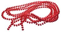 Миниатюра: Бусы елочные 1,5м Шарики Красный