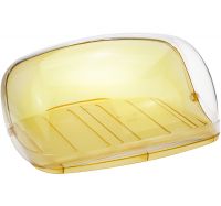 Миниатюра: Хлебница Кристалл малая желтая прозрачная