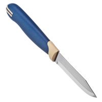 Миниатюра: Нож кухонный нерж. 8см (овощной), пласт. синяя ручка Tramontina Multicolor 23511/213@