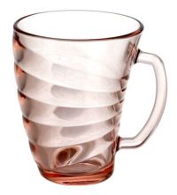 Миниатюра: Кружка 320мл стекло Шейп Абонданс розовая