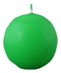 Миниатюра: Свеча шар 80мм зеленый
