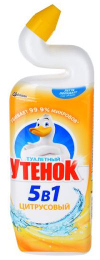 Миниатюра: Средство для туалета 500мл 5в1,супер сила,цитрус Туалетный утенок