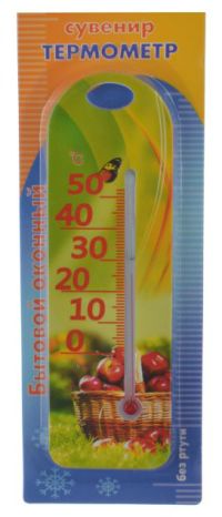 Миниатюра: Термометр комнатный пласт., диапазон от 0 до +50°C Детский CH-3024 дизайн микс