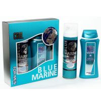 Миниатюра: Набор подарочный муж. BLUE MARINE COOL (шампунь 250мл+пена для бритья 200мл) (7)