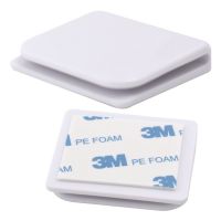 Миниатюра: Фиксатор для штор в ванной пласт. 5*4,5*1см, НАБОР 2шт, на липкой ленте